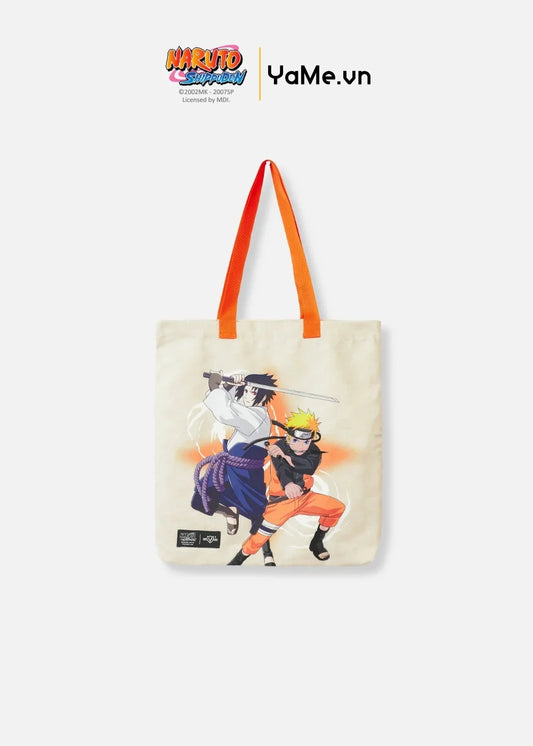 Túi Tote Canvas Bền Bỉ Naruto 35 Be - YaMe.vn