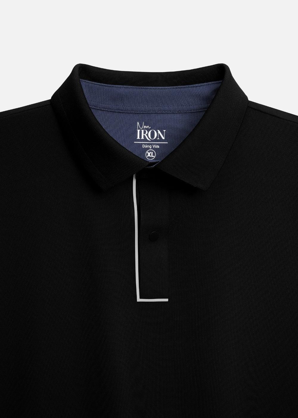 Áo Polo Vải Coffee Thoáng Mát Khử Mùi Non-Iron 06 Đen - YaMe.vn