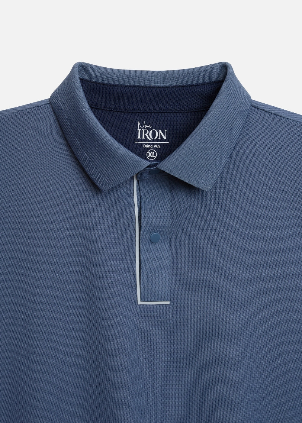 Áo Polo Vải Coffee Thoáng Mát Khử Mùi Non-Iron 06 Xám Xanh