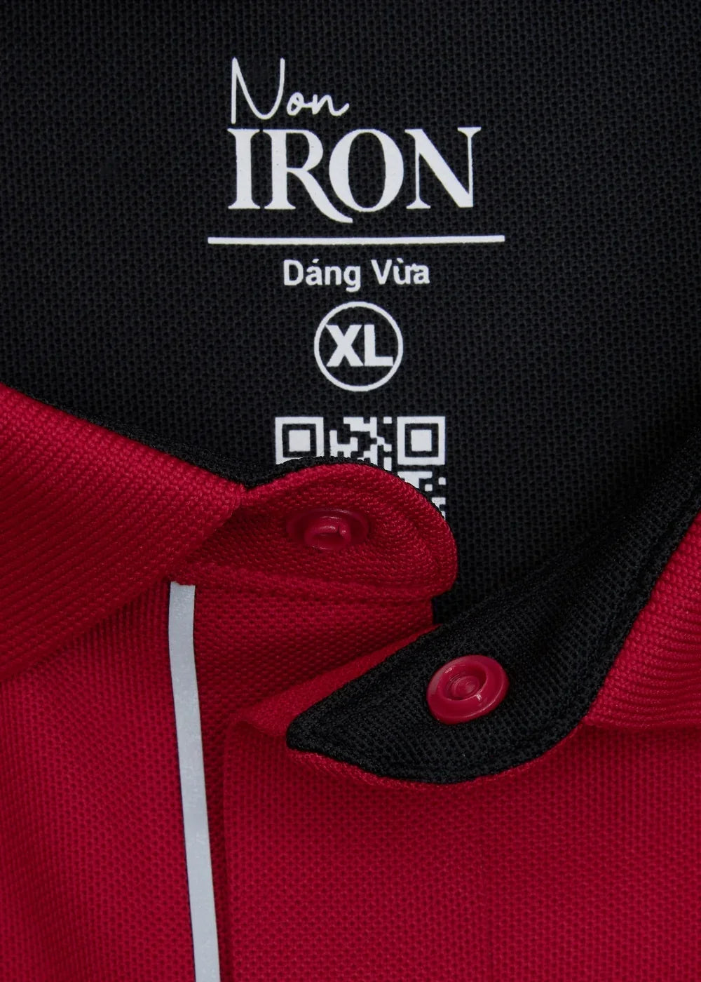 Áo Polo Vải Coffee Thoáng Mát Khử Mùi Non-Iron 06 Đỏ Đậm - YaMe.vn