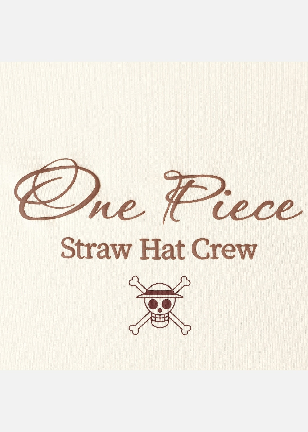 Áo Thun Tay Ngắn Cotton ONE PIECE-WANO 09 Kem