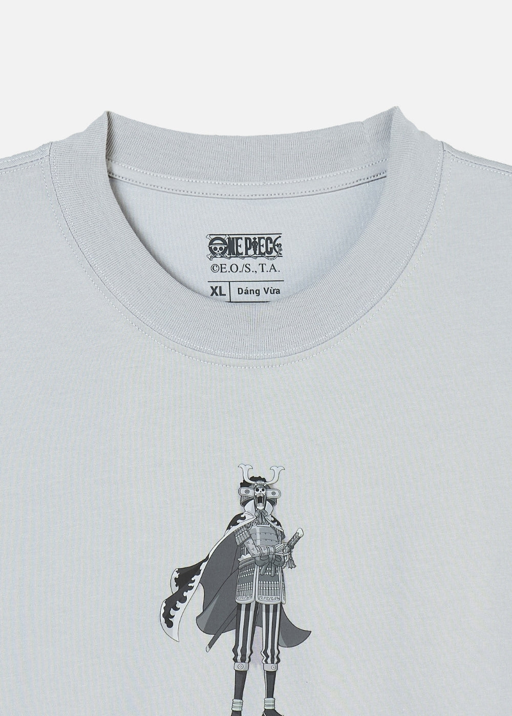 Áo Thun Tay Ngắn Cotton ONE PIECE-WANO 13 Xám