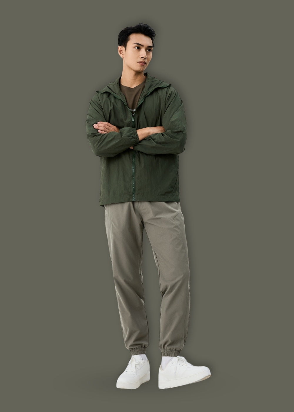 Quần Jogger Thun Sorona Mềm Mại Non Branded 41 Xám Đậm
