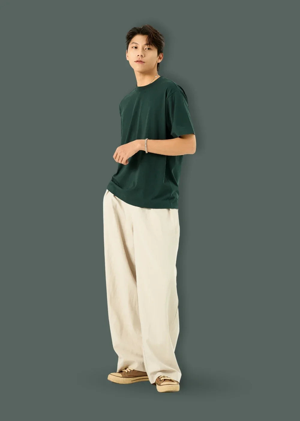 Áo Thun Flexcool Mát Lạnh The Minimalist 005 Xanh Lá Đậm - YaMe.vn