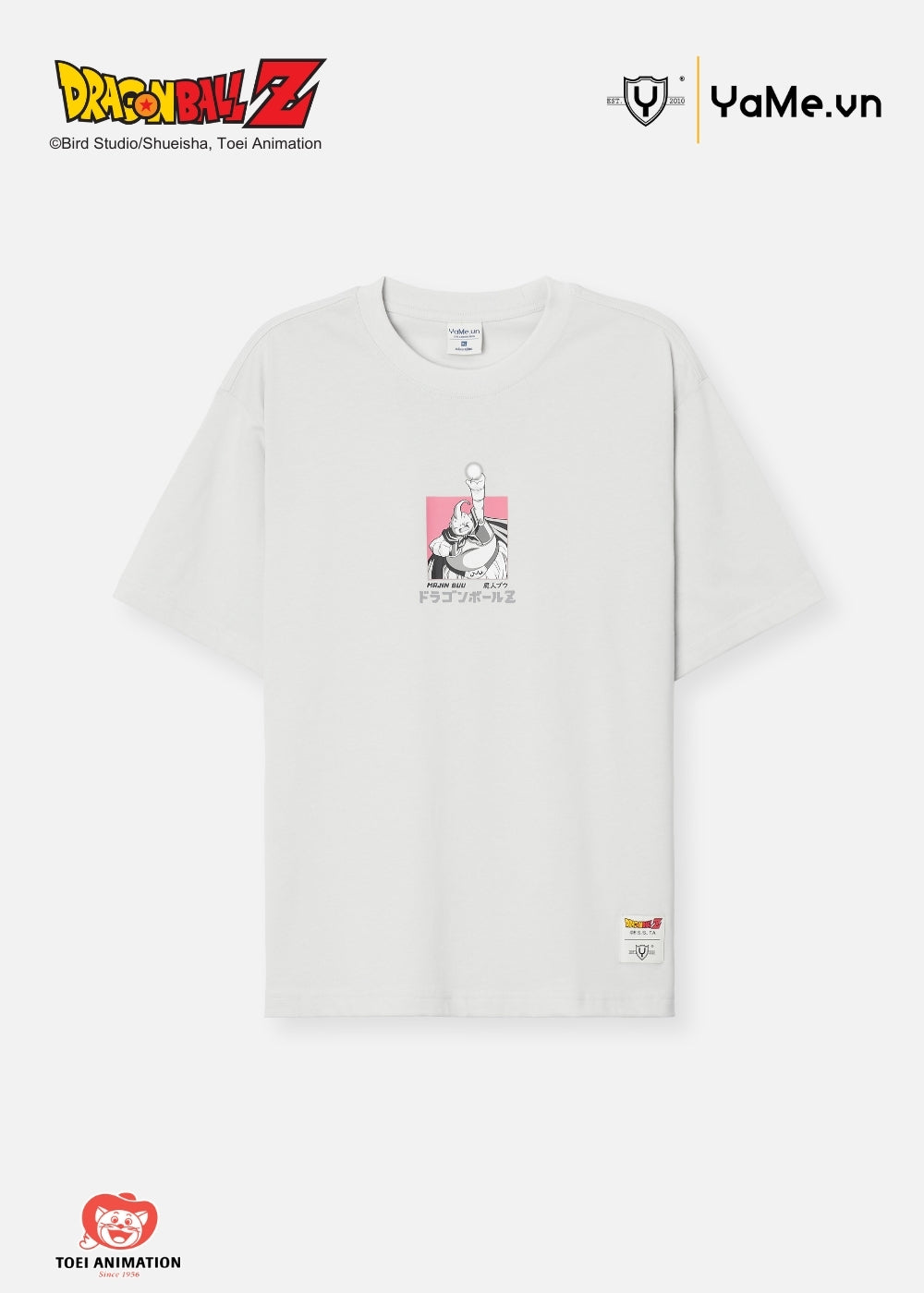 Áo Thun Tay Ngắn Cotton Dragon Ball Z 21 Xám Nhạt