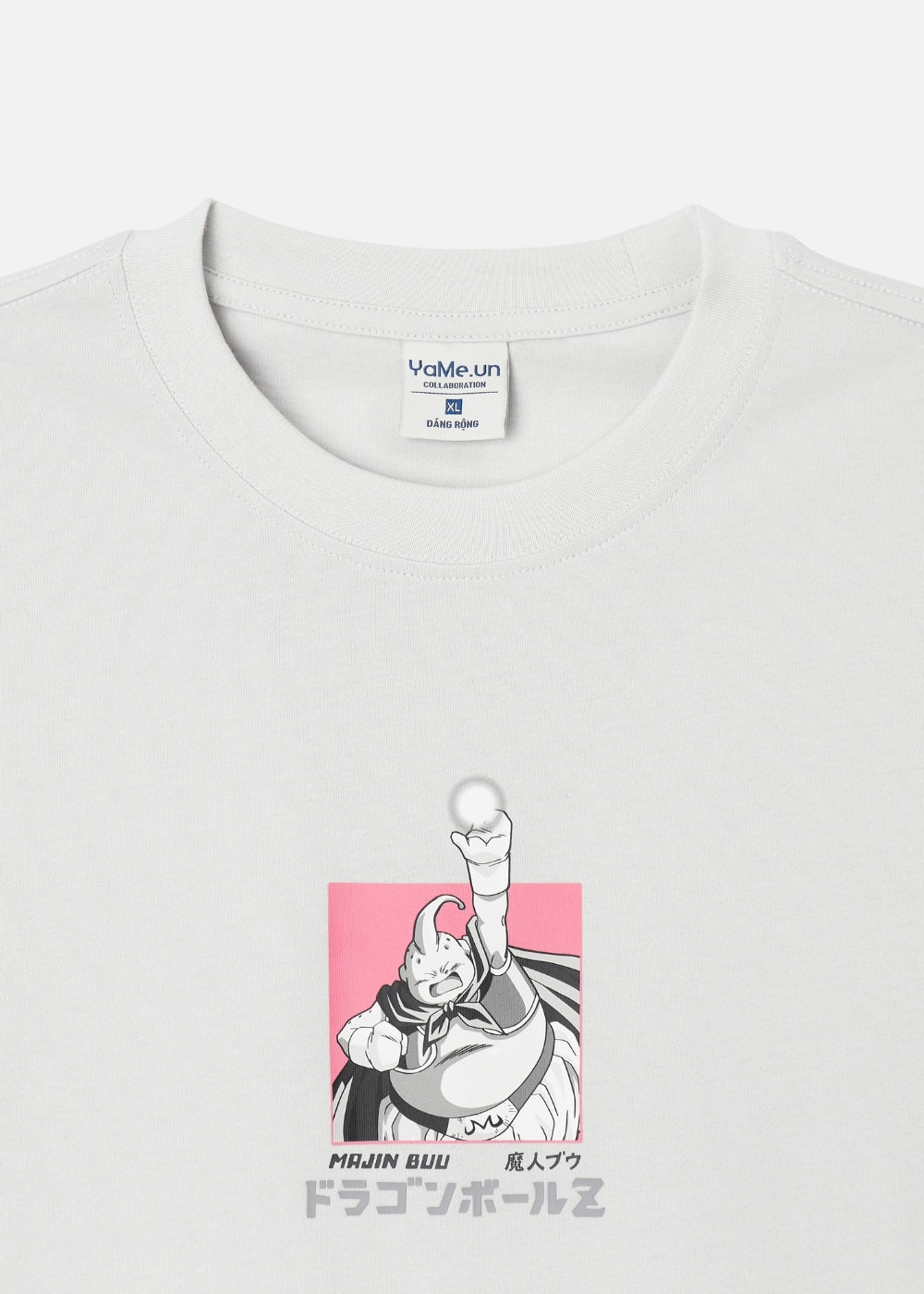 Áo Thun Tay Ngắn Cotton Dragon Ball Z 21 Xám Nhạt