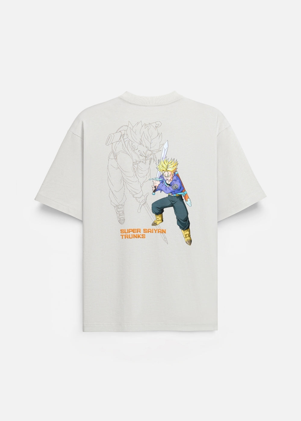 Áo Thun Tay Ngắn Cotton Dragon Ball Z 14 Xám Nhạt