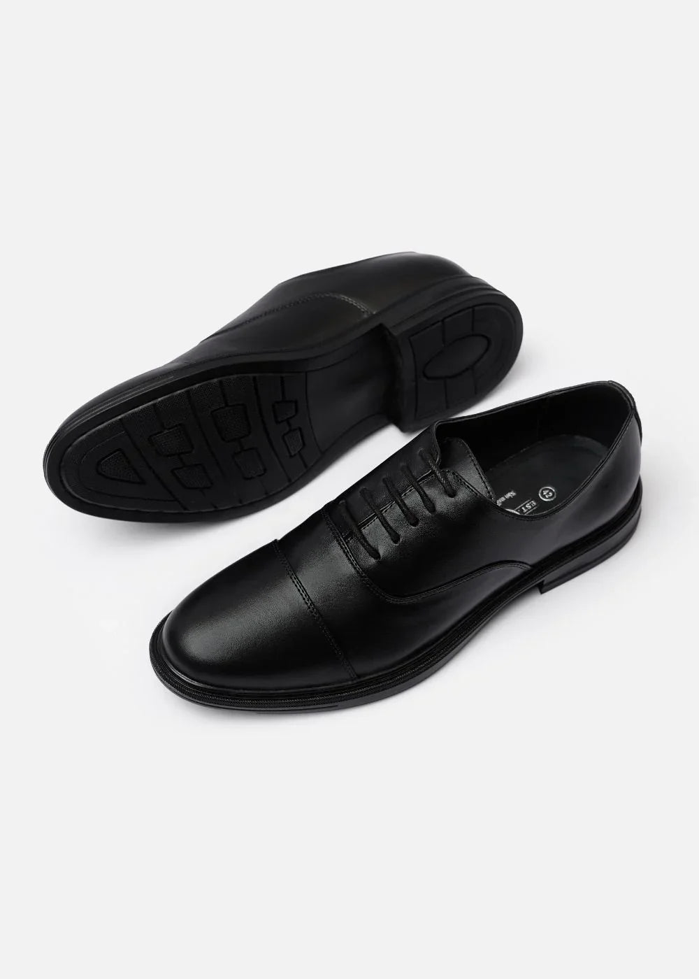 Giày Tây Oxford Real Leather 07 Đen