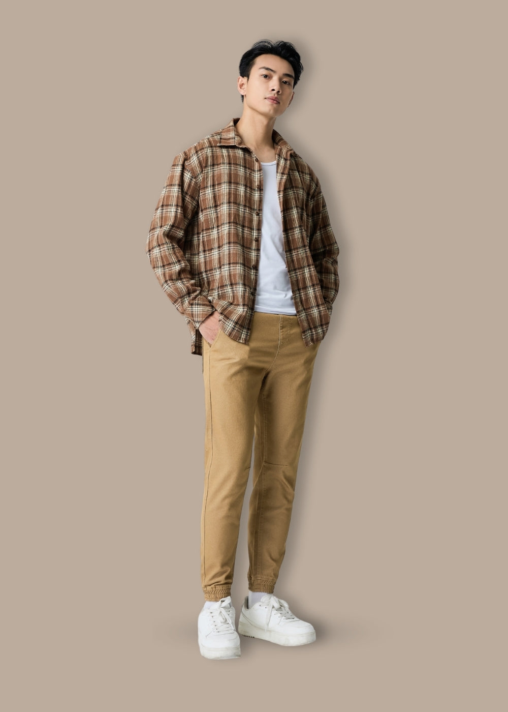 Quần Jogger Jeans Co Giãn Multi-Color Jean 002 Nâu