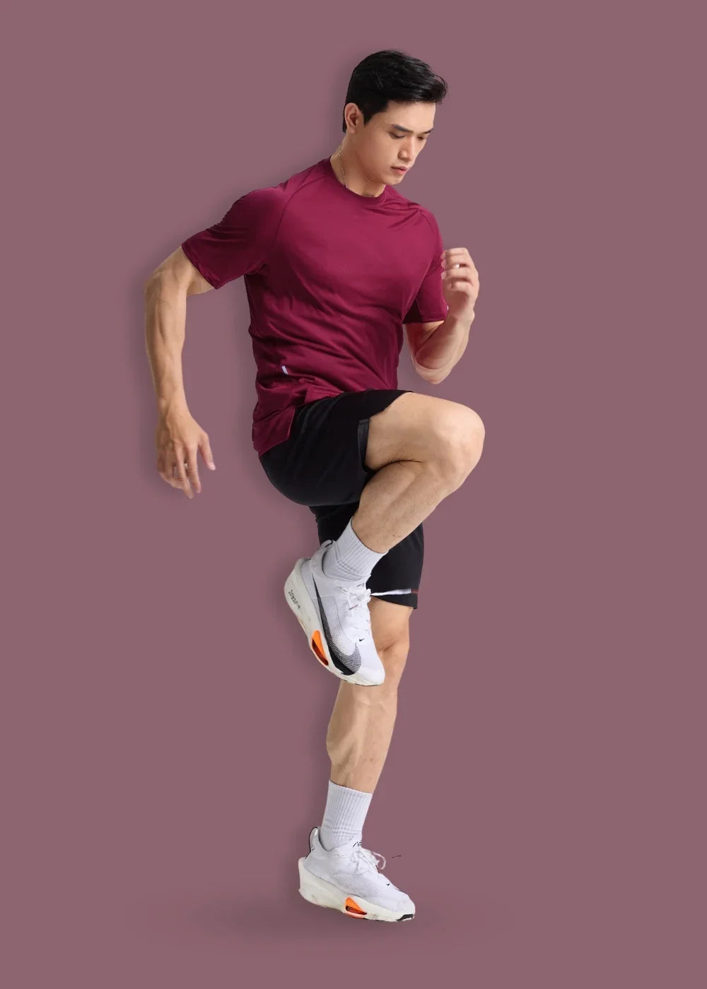 Áo Thun Thể Thao Ultra Thin The Beginner 001 Đỏ Đậm - YaMe.vn