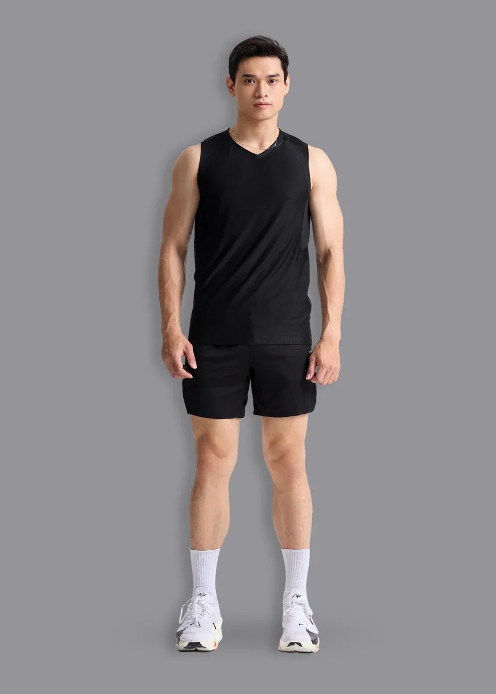 Áo Thun 3 Lỗ Thể Thao Ultra Thin The Beginner 004 Đen - YaMe.vn