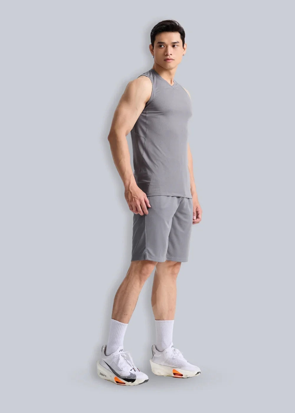 Áo Thun 3 Lỗ Thể Thao Ultra Thin The Beginner 004 Xám - YaMe.vn