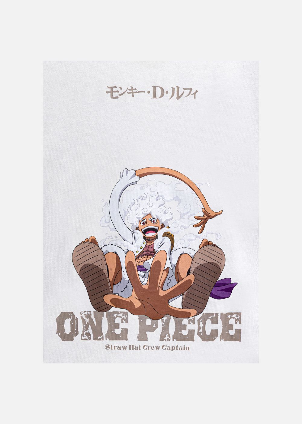 Áo Thun One Piece Gear 5 02 Trắng