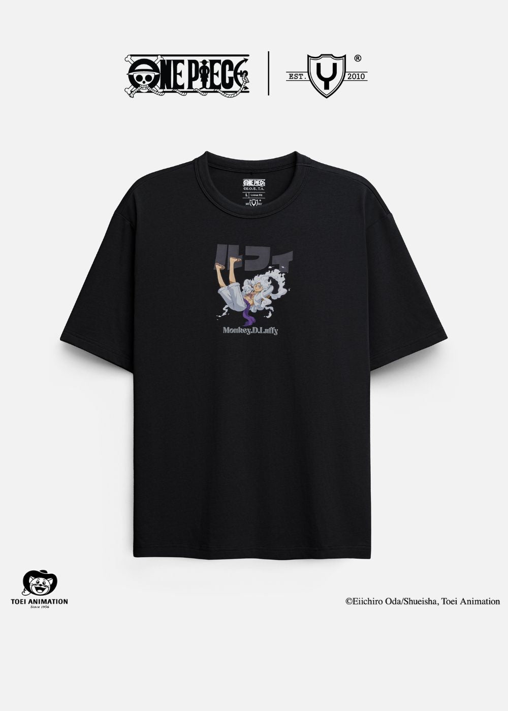 Áo Thun One Piece Gear 5 02 Đen