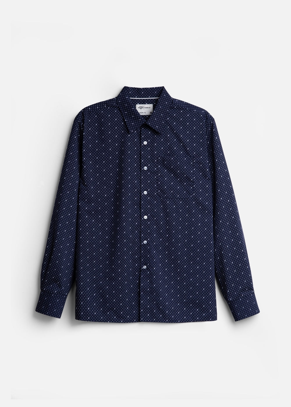 Áo Sơ Mi Tay Dài Siêu Mịn Seventy Seven 53 Xanh Đen