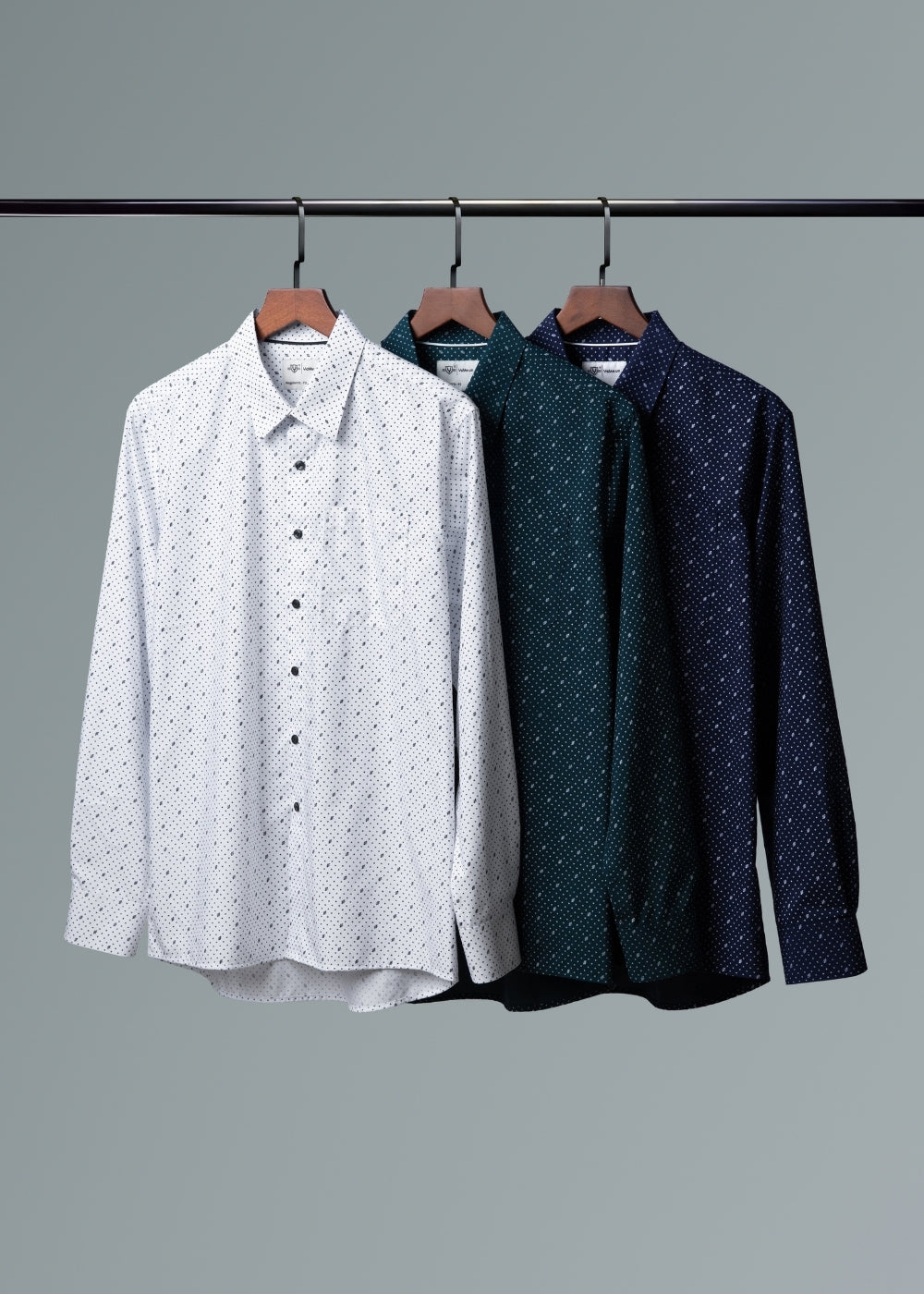 Áo Sơ Mi Tay Dài Siêu Mịn Seventy Seven 53 Xanh Rêu