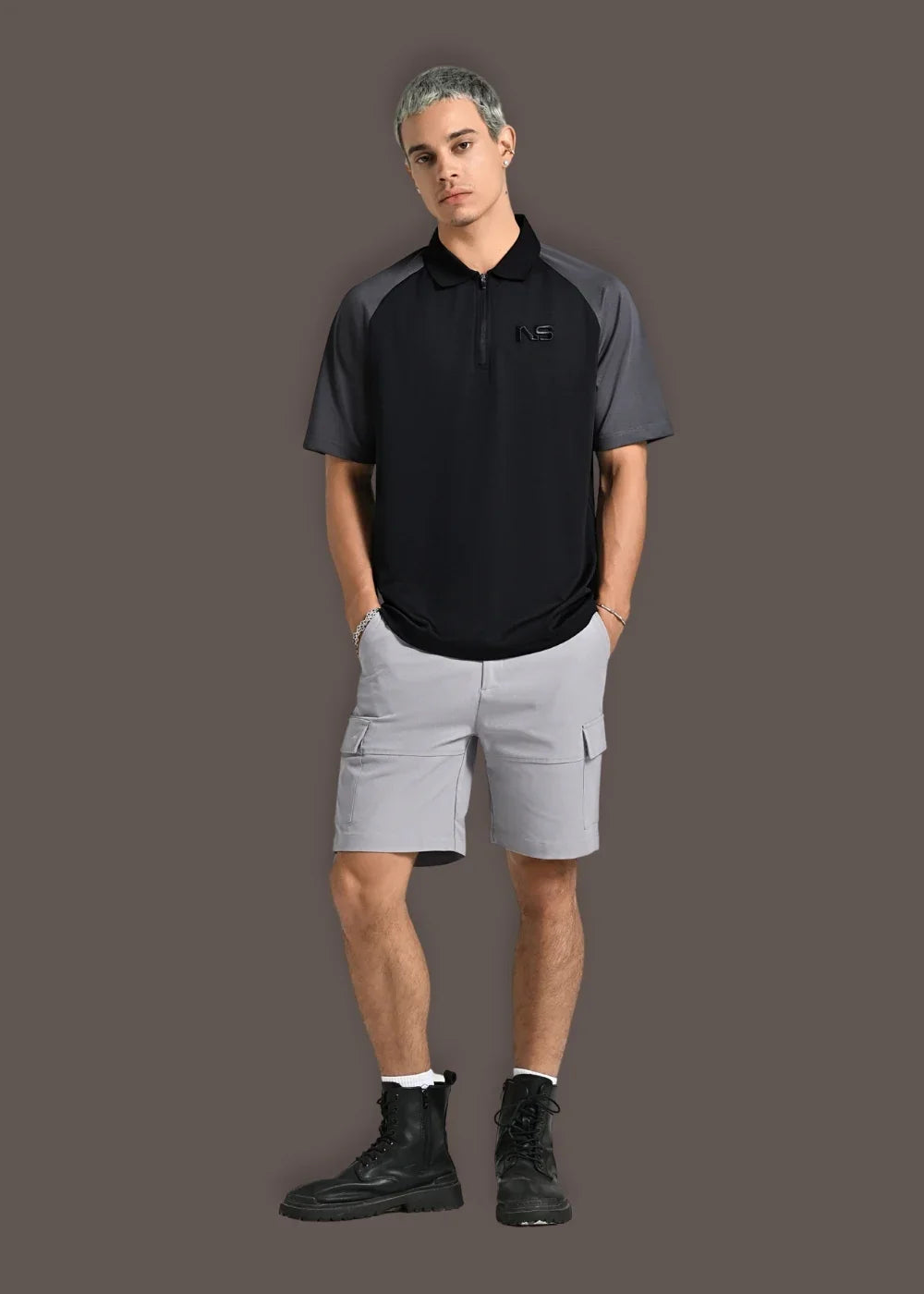 Quần Short Cargo Ít Nhăn No Style M216 Xám - YaMe.vn