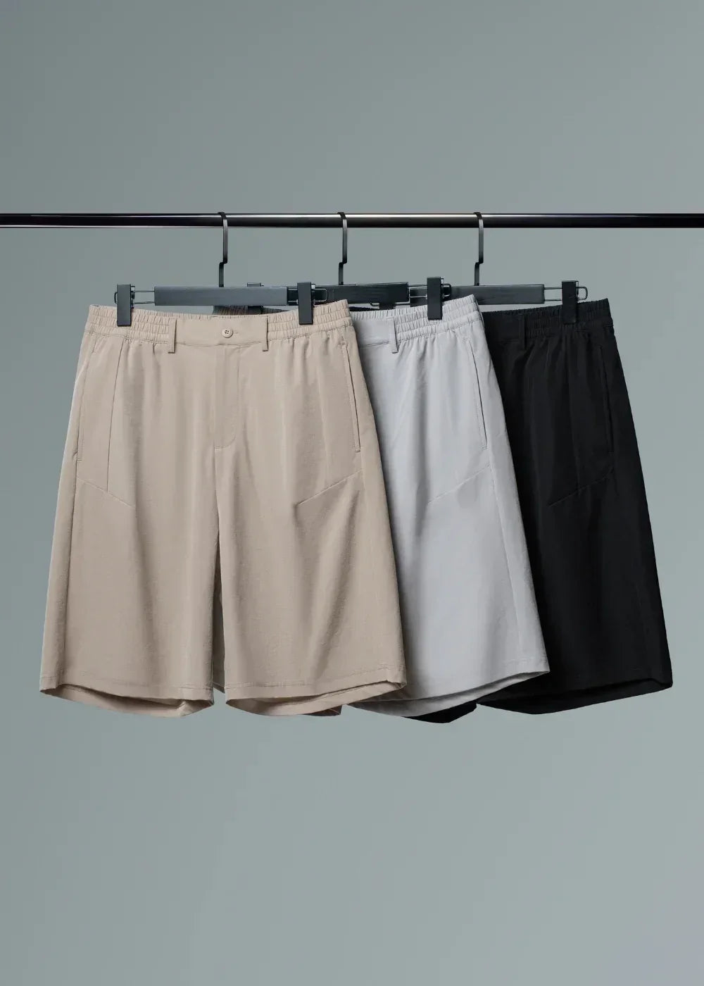 Quần Short Dù Co Giãn The Weekend 019 Xám Nhạt - YaMe.vn