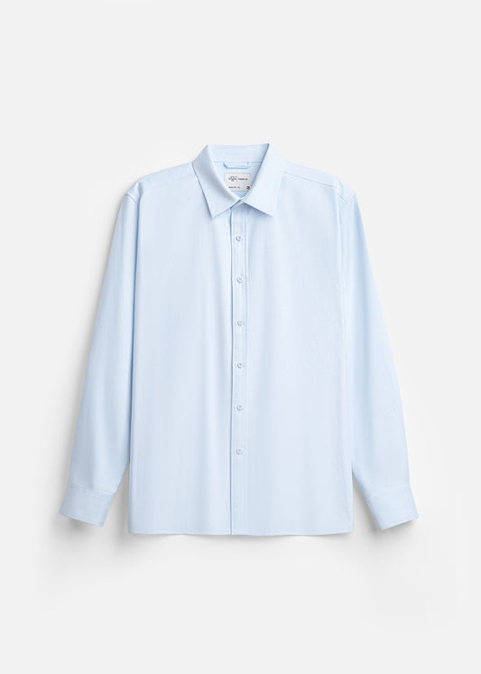 Áo Khoác Sơ Mi OXFORD Thoáng Khí Ít Nhăn The No Style M214 Xanh Dương Nhạt