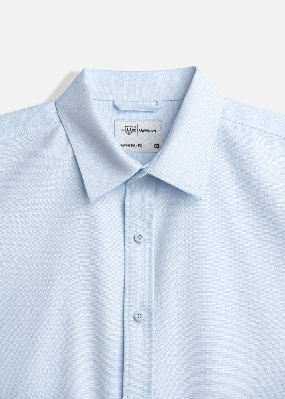 Áo Khoác Sơ Mi OXFORD Thoáng Khí Ít Nhăn The No Style M214 Xanh Dương Nhạt