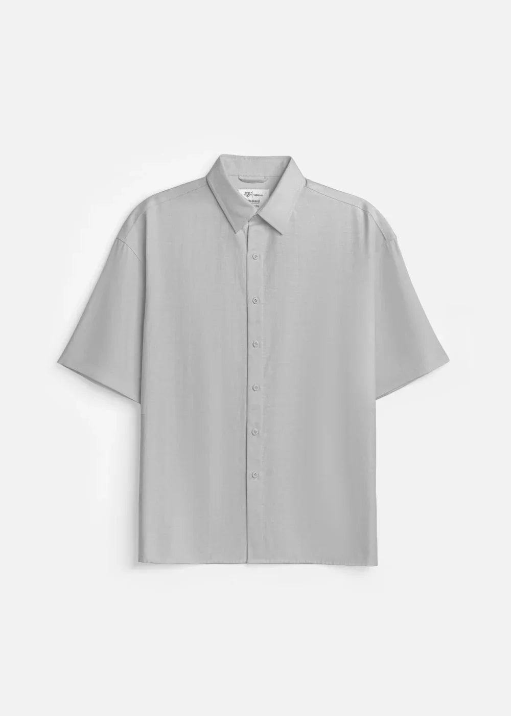 Áo Sơ Mi Tay Ngắn Thoáng Khí Ít Nhăn The Weekend 029 Xám - YaMe.vn