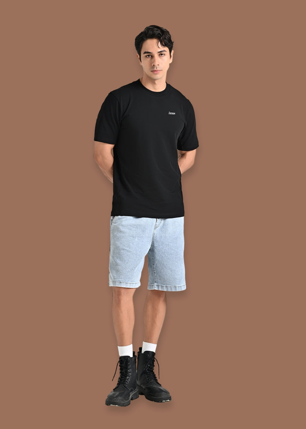 Quần Short Jean Lưng Thun Dễ Chịu The Original M041Xanh Dương Nhạt