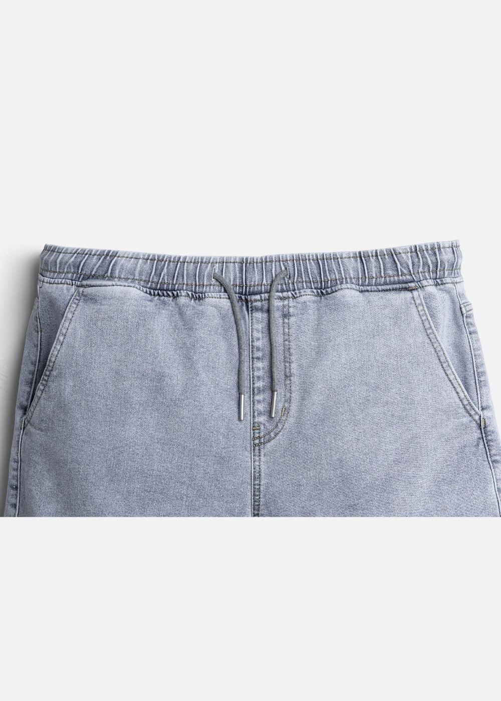 Quần Short Jean Lưng Thun Dễ Chịu The Original M041Xanh Dương Nhạt - YaMe.vn