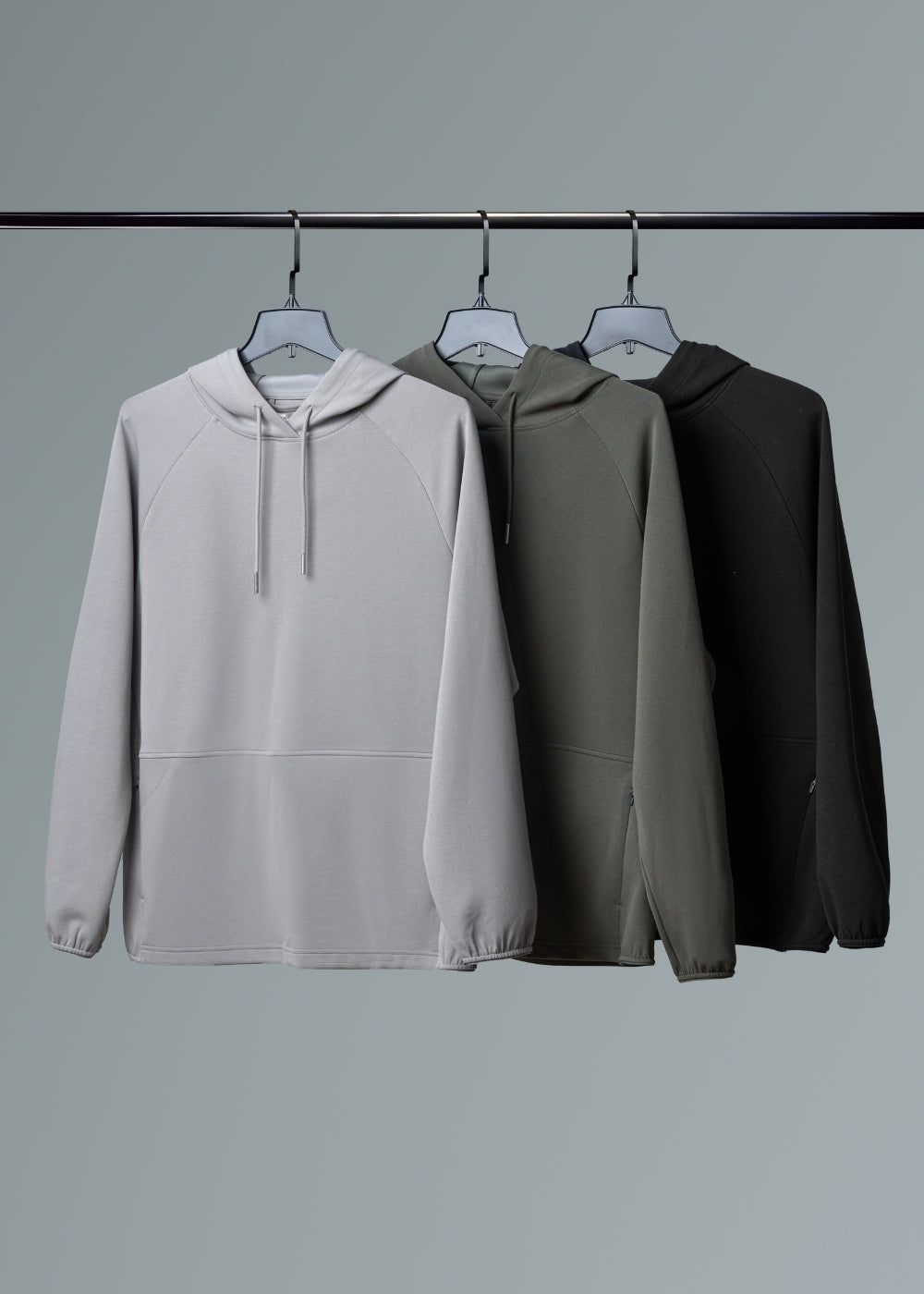 Áo Khoác Hoodie Mịn Mát Ít Nhăn The Minimalist 024 Xám