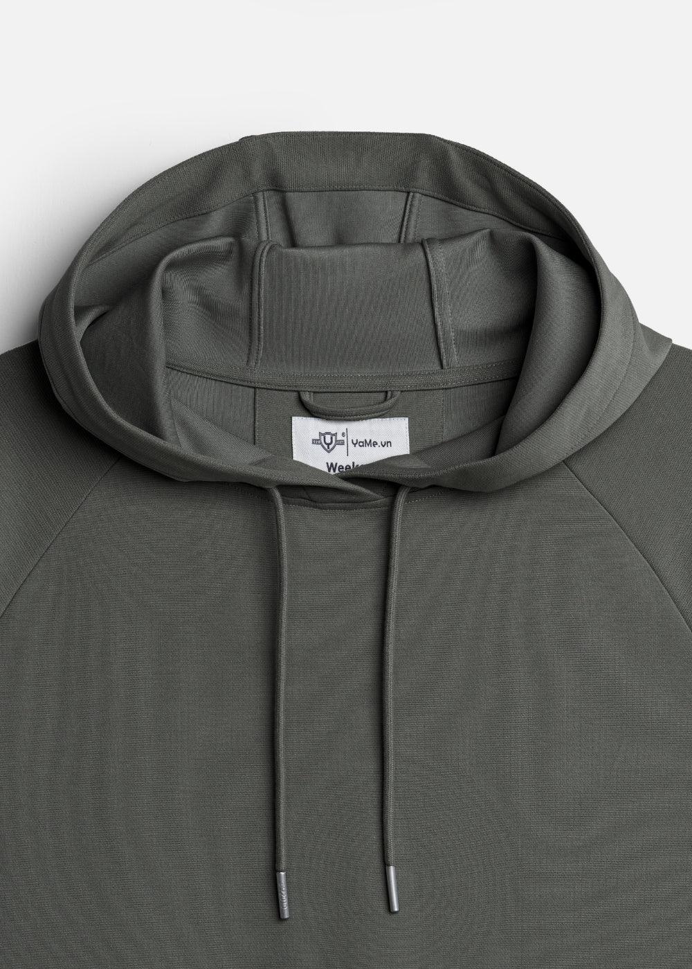 Áo Khoác Hoodie Mịn Mát Ít Nhăn The Minimalist 024 Xanh Lá Đậm - YaMe.vn