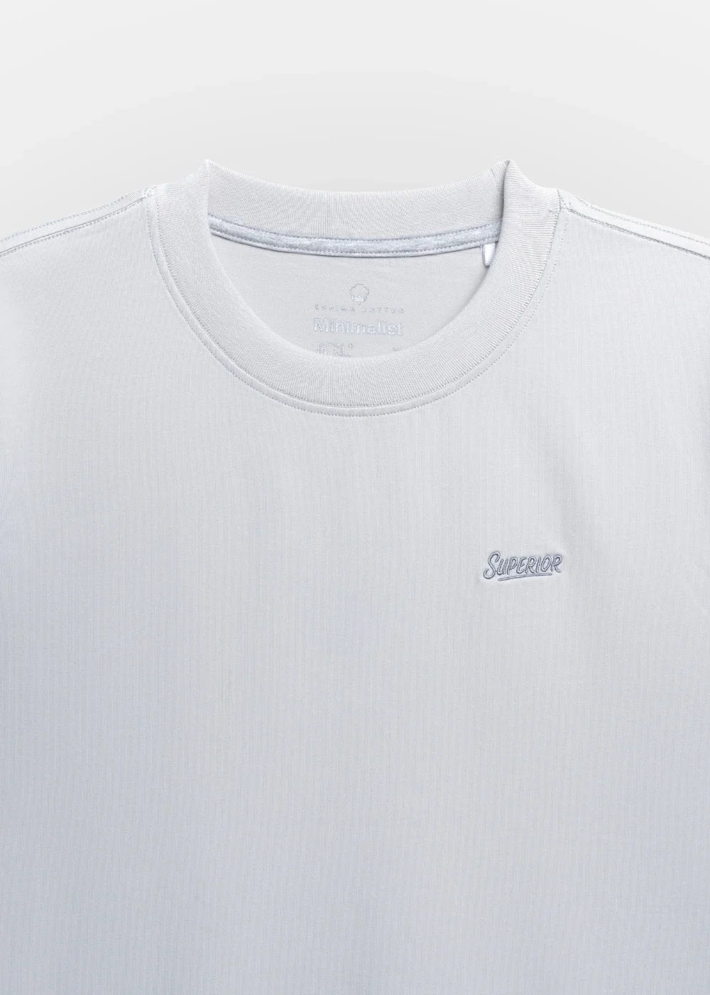 Áo Thun Supima Cotton Thượng Hạng The Minimalist 014 Xám Nhạt