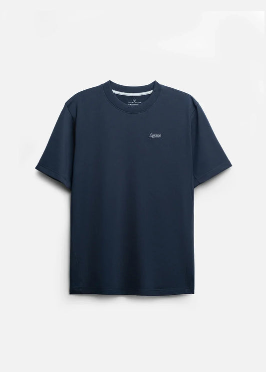 Áo Thun Supima Cotton Thượng Hạng The Minimalist 014 Xanh Dương Đậm - YaMe.vn