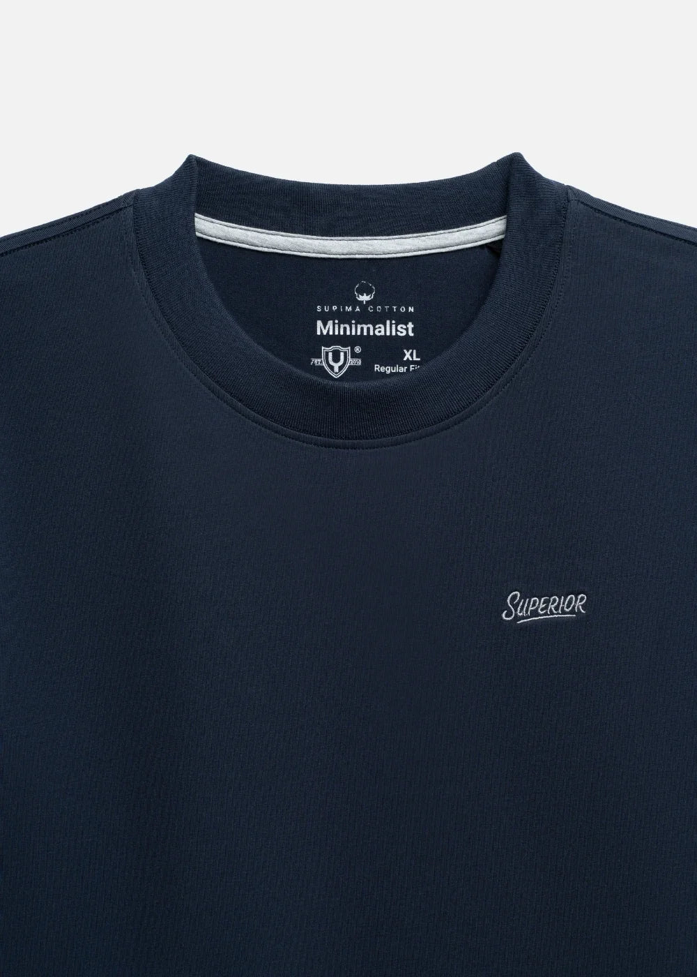Áo Thun Supima Cotton Thượng Hạng The Minimalist 014 Xanh Dương Đậm - YaMe.vn