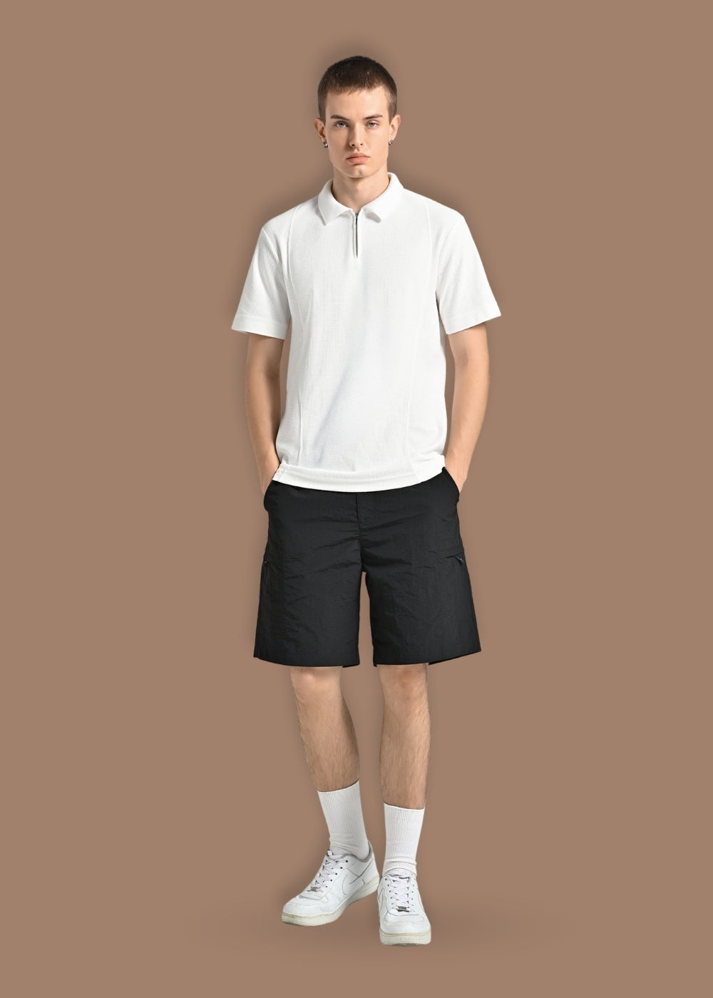 Quần Short Dù Siêu Nhẹ Trượt Nước The Weekend 045 Đen