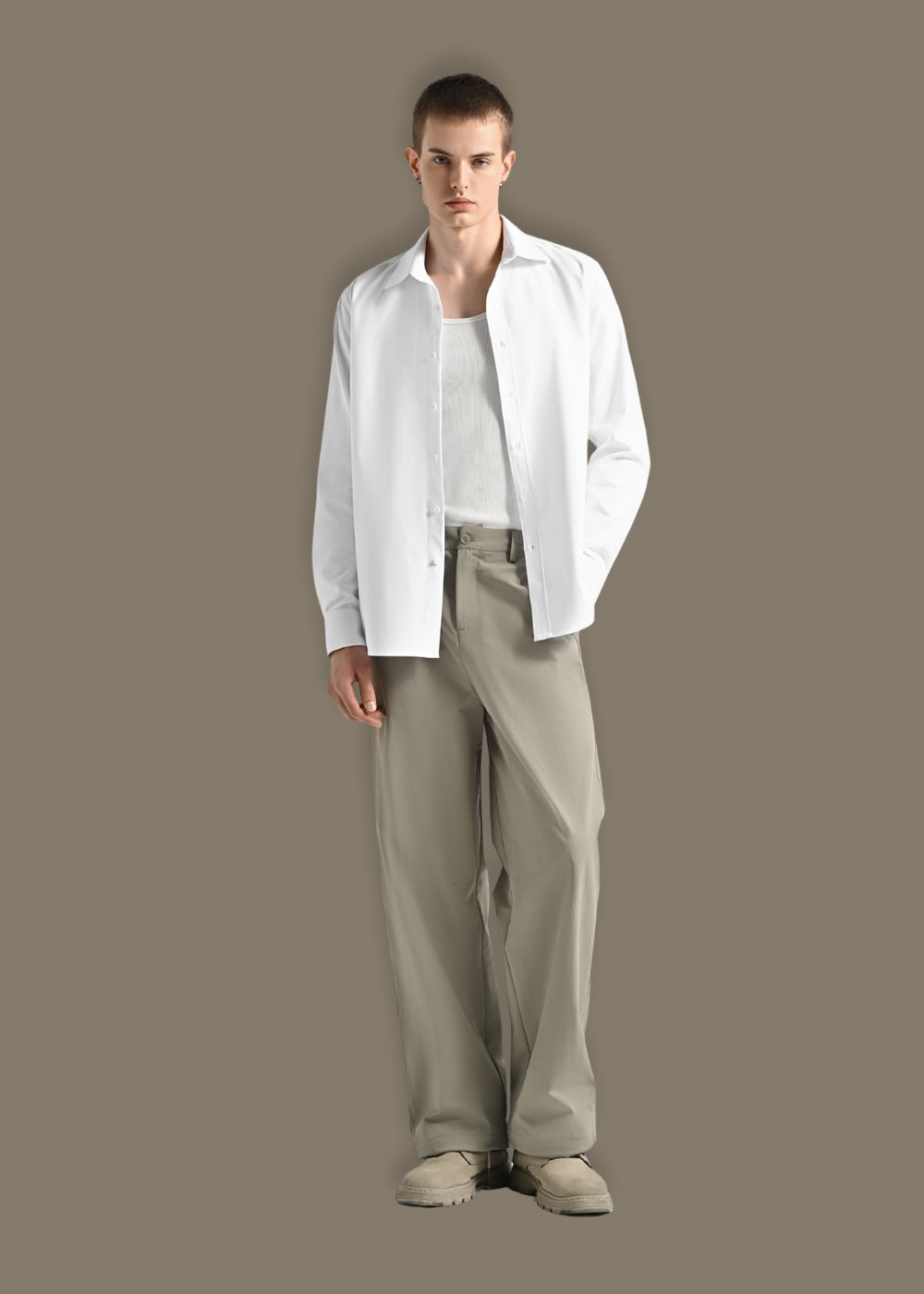 Quần Jogger Nhẹ Vải Hiệu Ứng No Style M213 Nâu