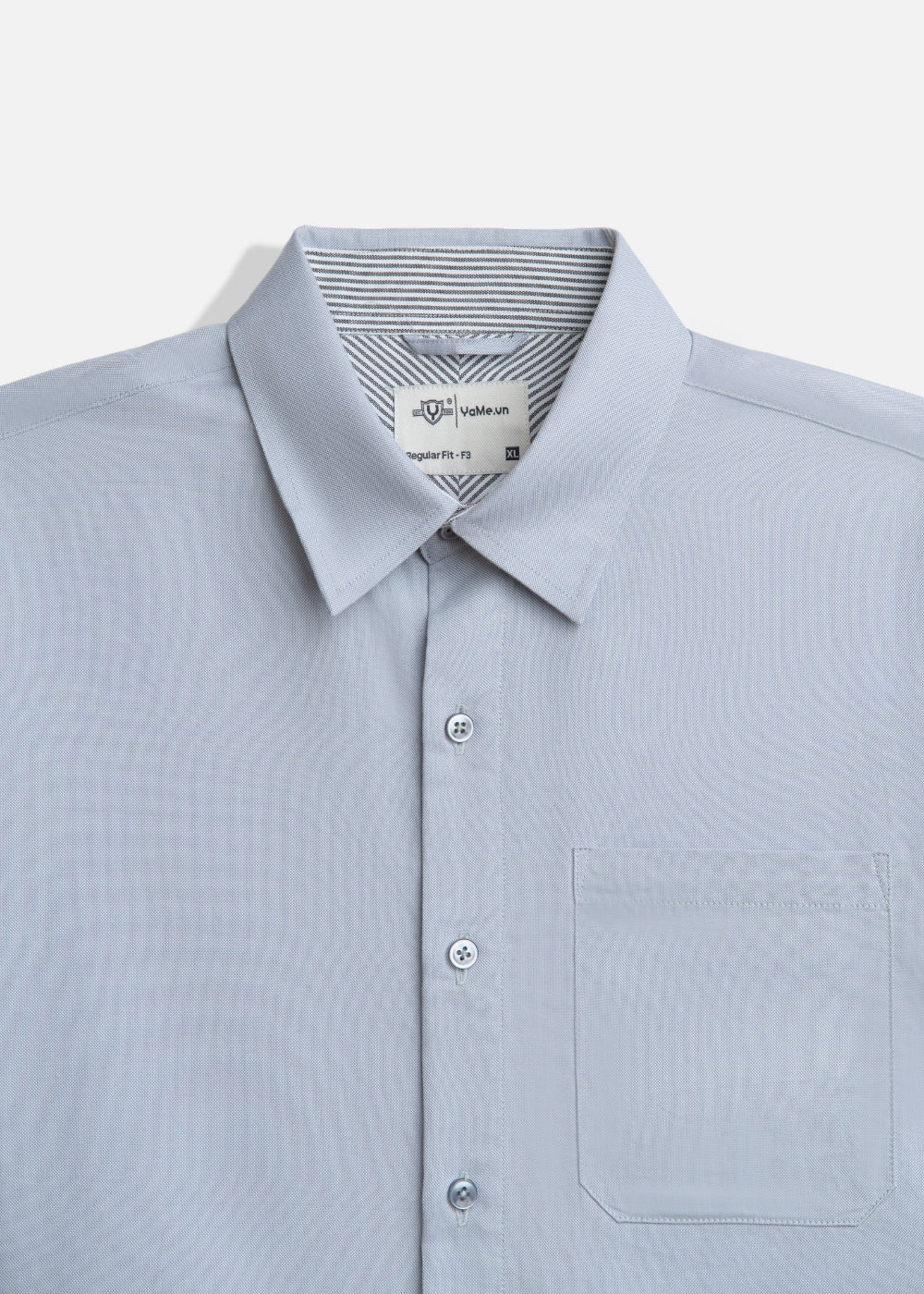 Áo Sơ Mi Tay Dài OXFORD Mềm Mát Ít Nhăn The Worker 006 Xám Nhạt