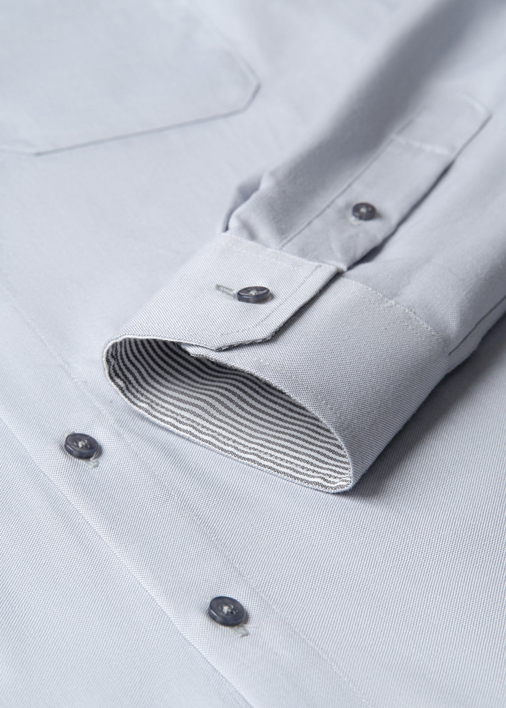 Áo Sơ Mi Tay Dài OXFORD Mềm Mát Ít Nhăn The Worker 006 Xám Nhạt