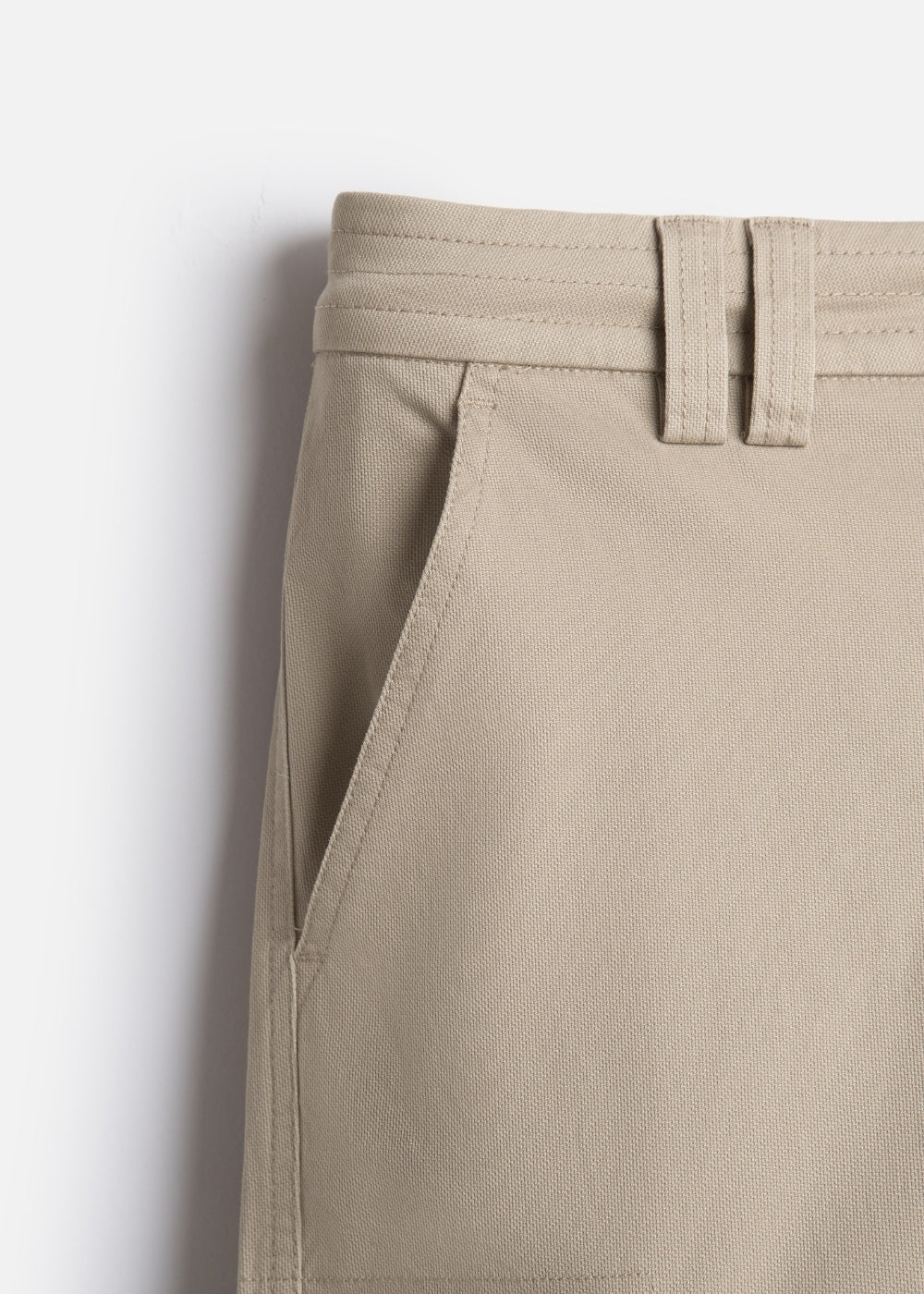 Quần Short Cargo Kaki Bền Co Giãn No Style M217 Nâu Nhạt