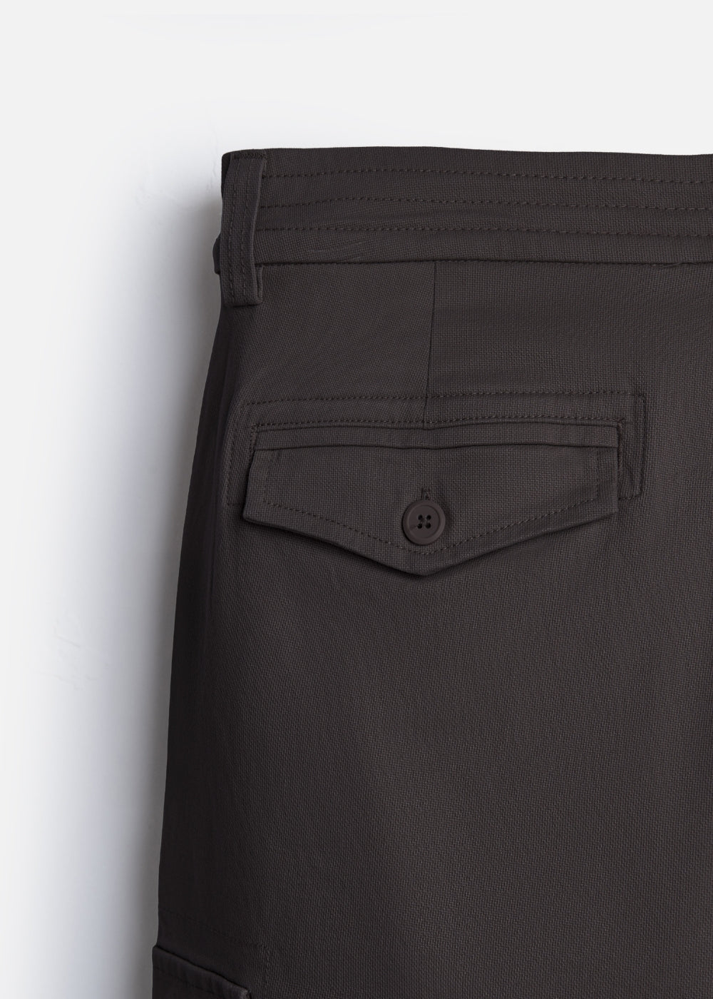 Quần Short Cargo Kaki Bền Co Giãn No Style M217 Nâu Đậm