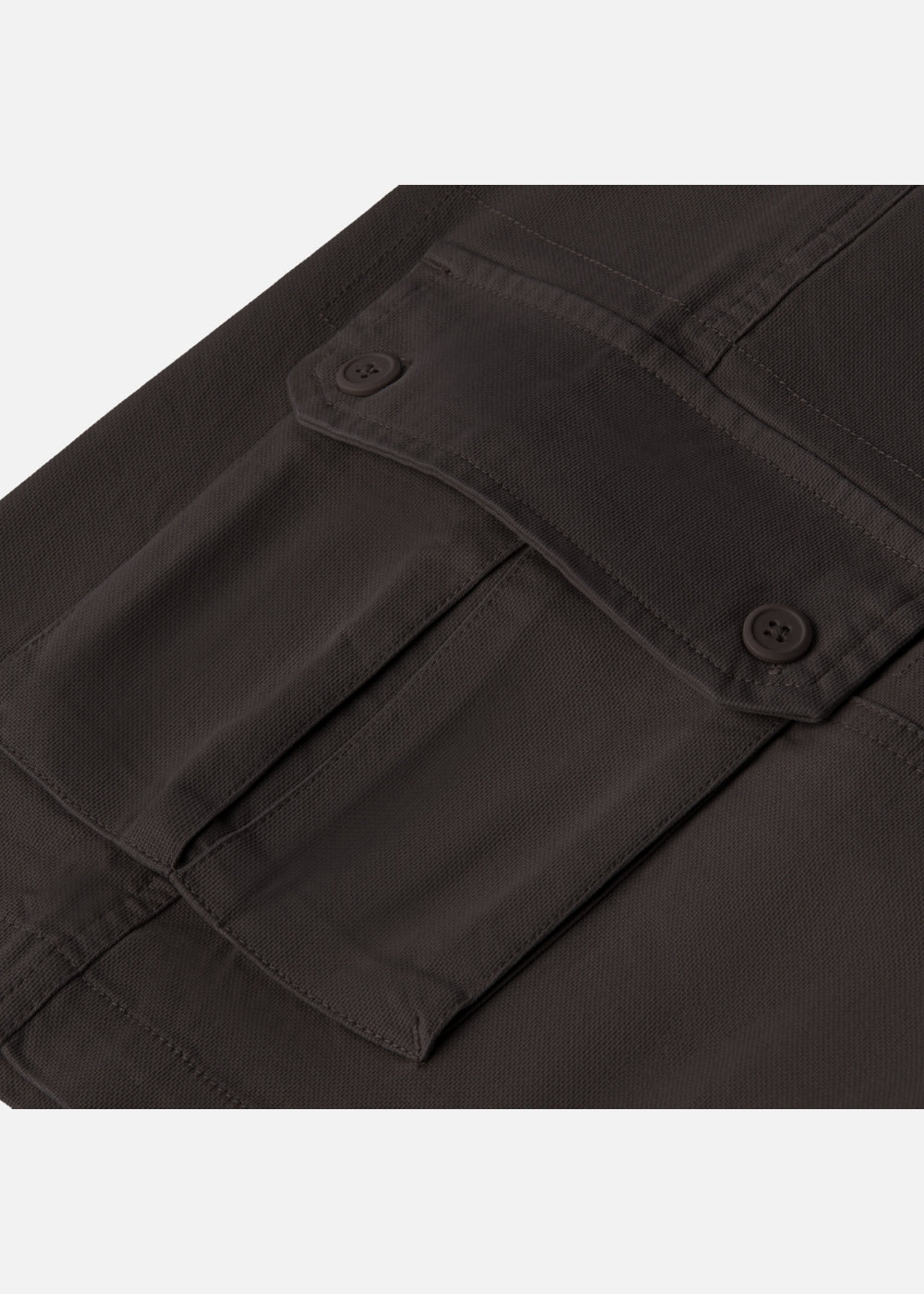 Quần Short Cargo Kaki Bền Co Giãn No Style M217 Nâu Đậm