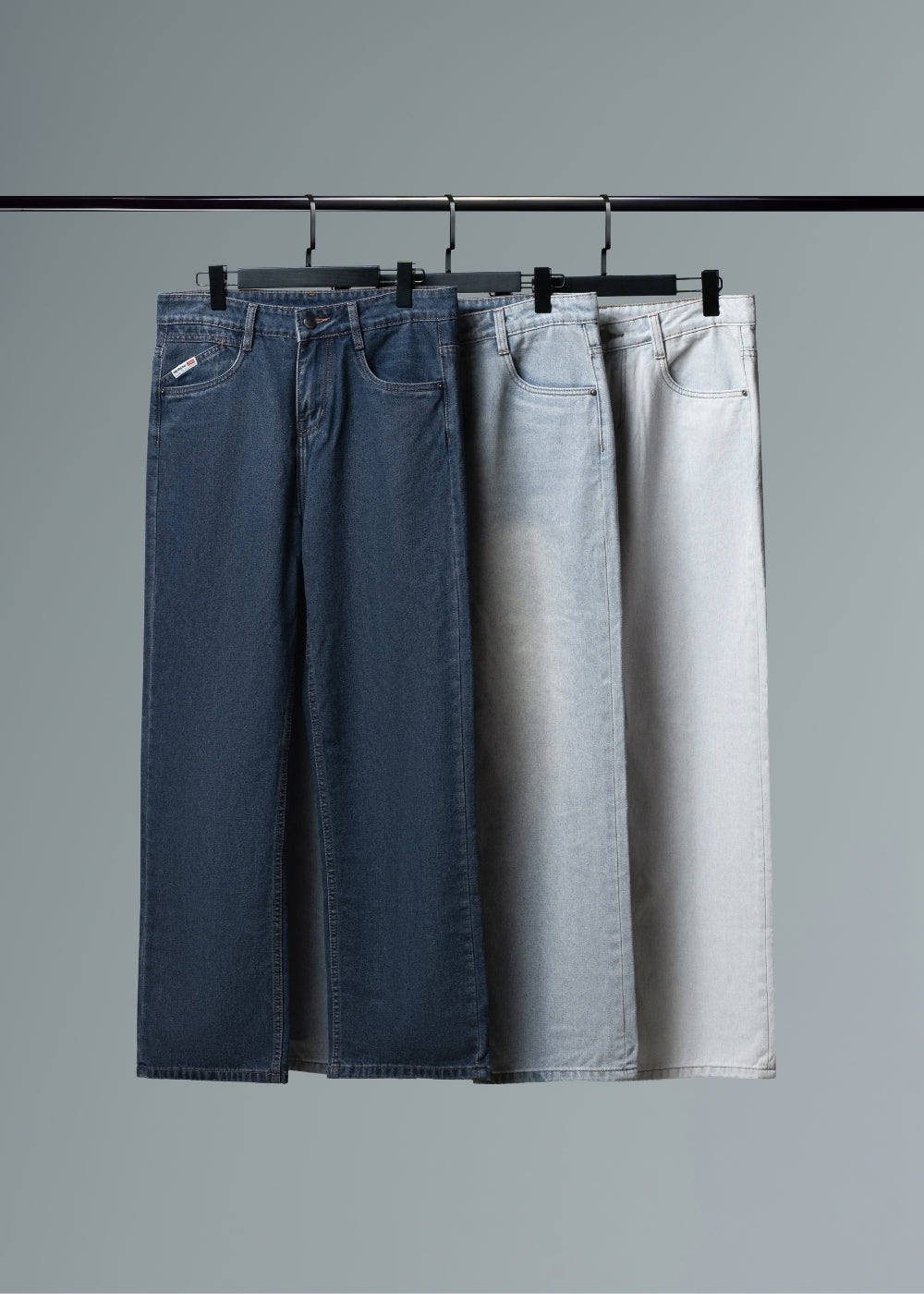 Quần Jean Loose Bền Bỉ The Original M038 Xanh Xám
