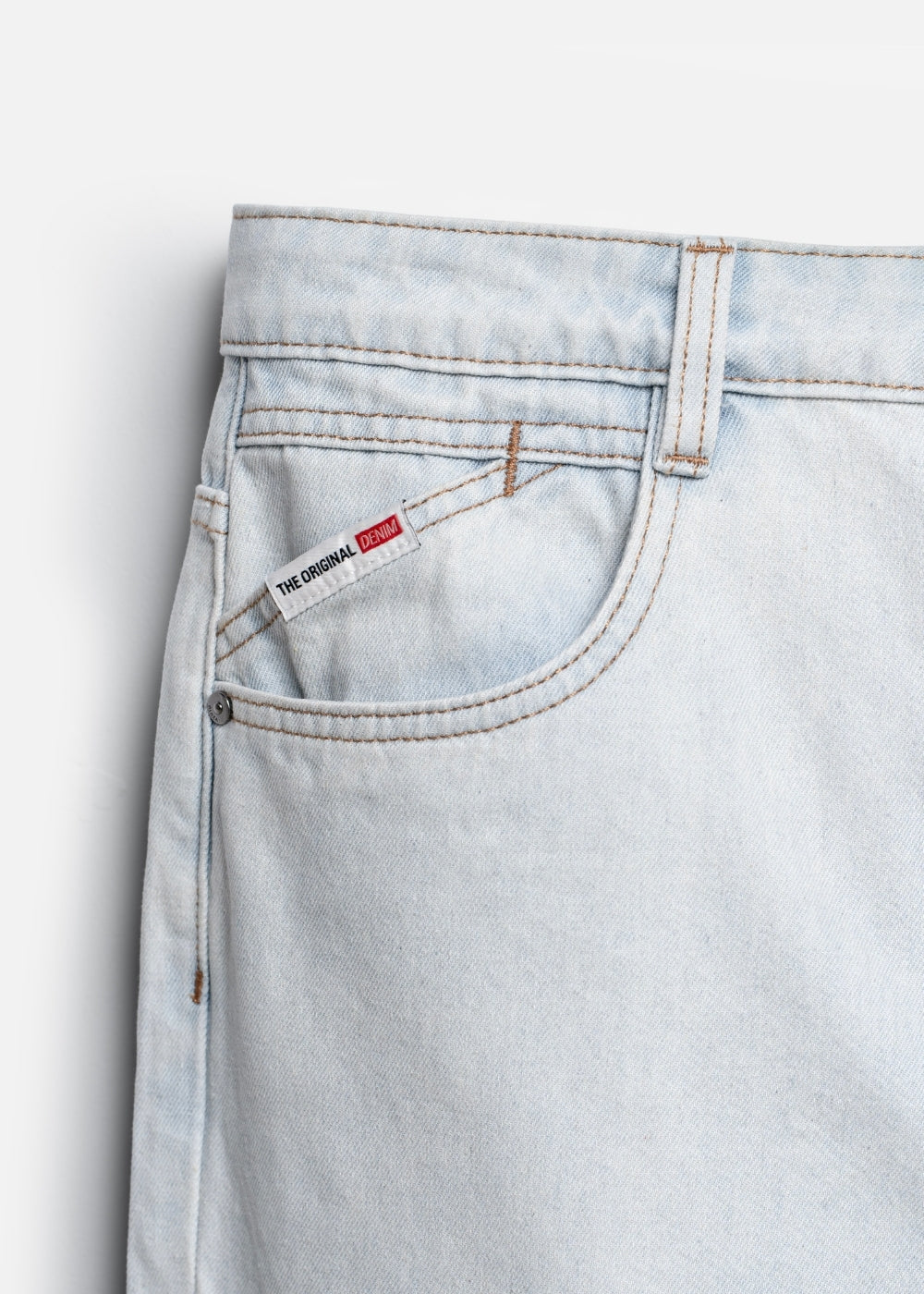 Quần Jean Loose Bền Bỉ The Original M038 Xanh Trắng