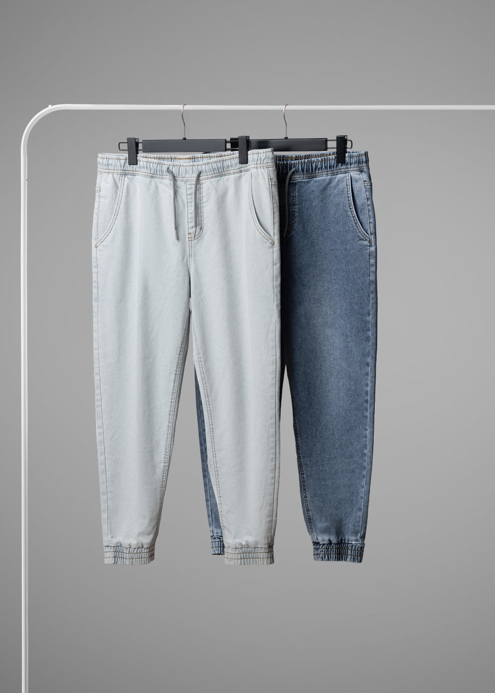 Quần Jeans Jogger Mềm Co Giãn The Original M037 Xanh Trắng