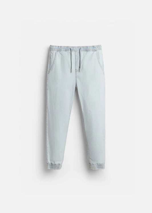 Quần Jeans Jogger Mềm Co Giãn The Original M037 Xanh Dương Nhạt - YaMe.vn