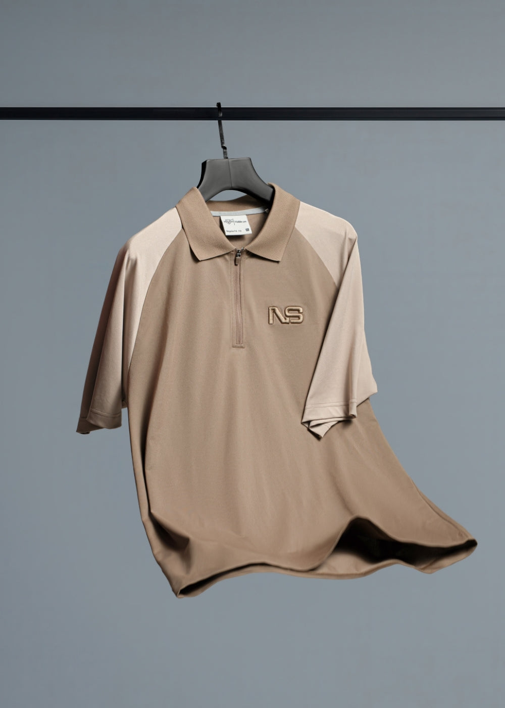 Áo Polo Raglan Pique Co Giãn No Style M218 Nâu Kem