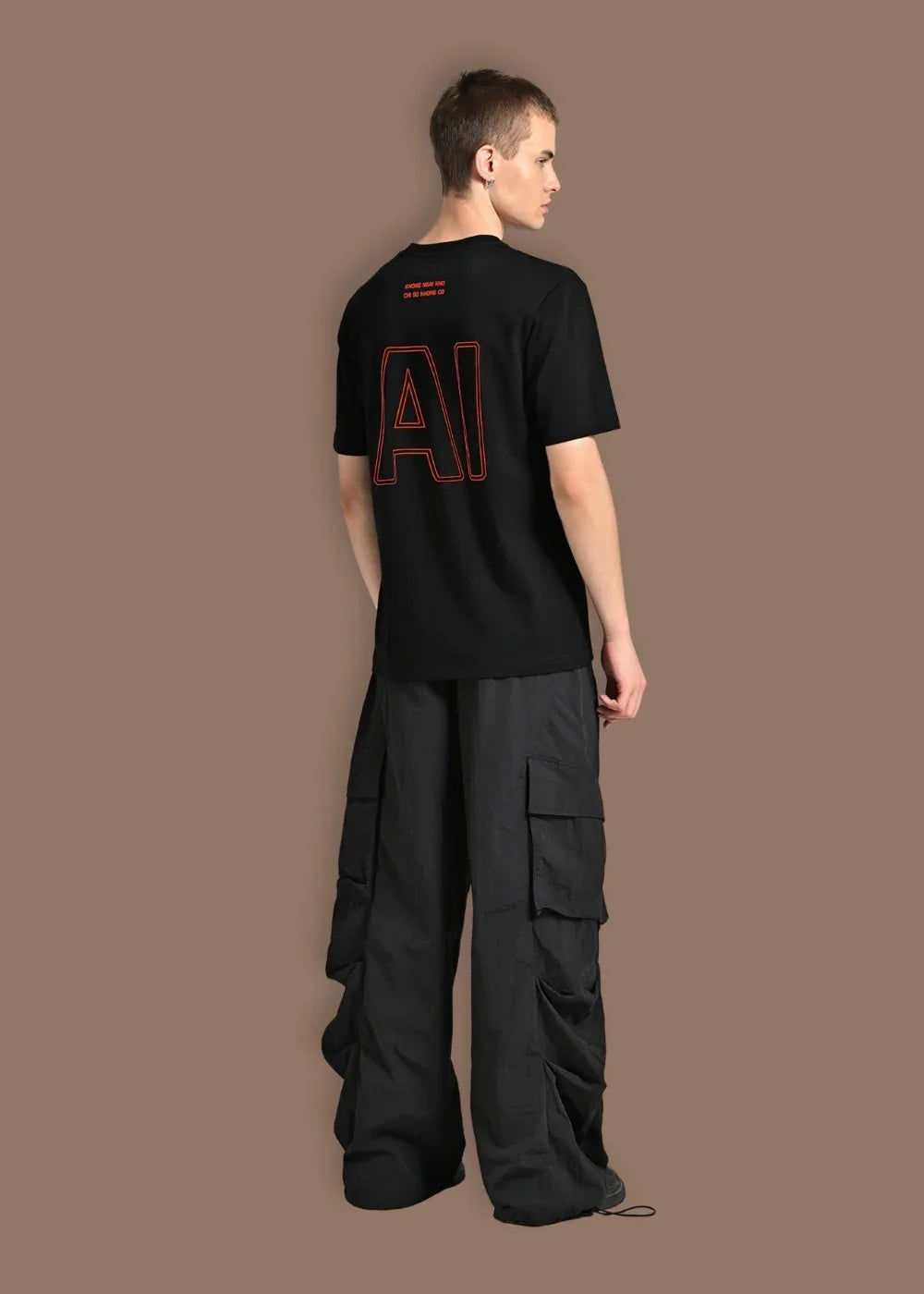 Áo Thun Neon AI No Style M205 Đen - YaMe.vn