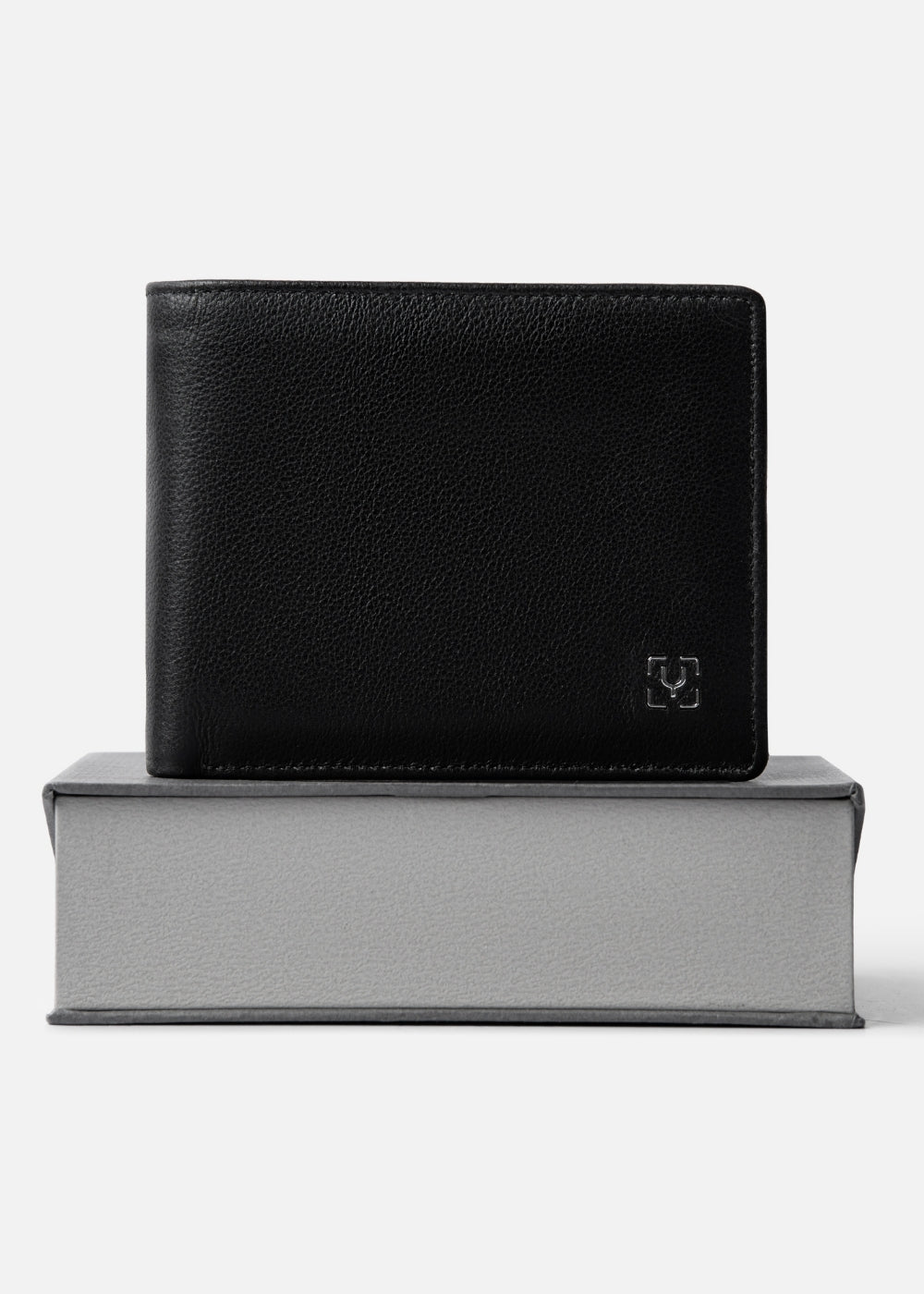 Ví Ngang Công Sở Da Ý Công Nghệ RFID Chống Trộm Tài Lộc 04 Đen