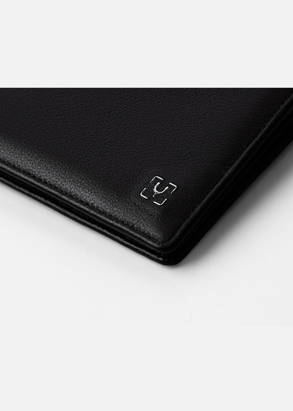 Ví Ngang Công Sở Da Ý Công Nghệ RFID Chống Trộm Tài Lộc 04 Đen