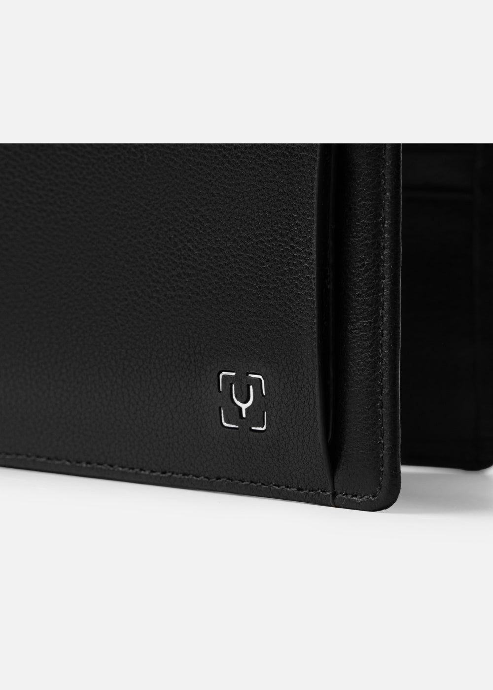 Ví Ngang Công Sở Da Ý Công Nghệ RFID Chống Trộm Tài Lộc 05 Đen