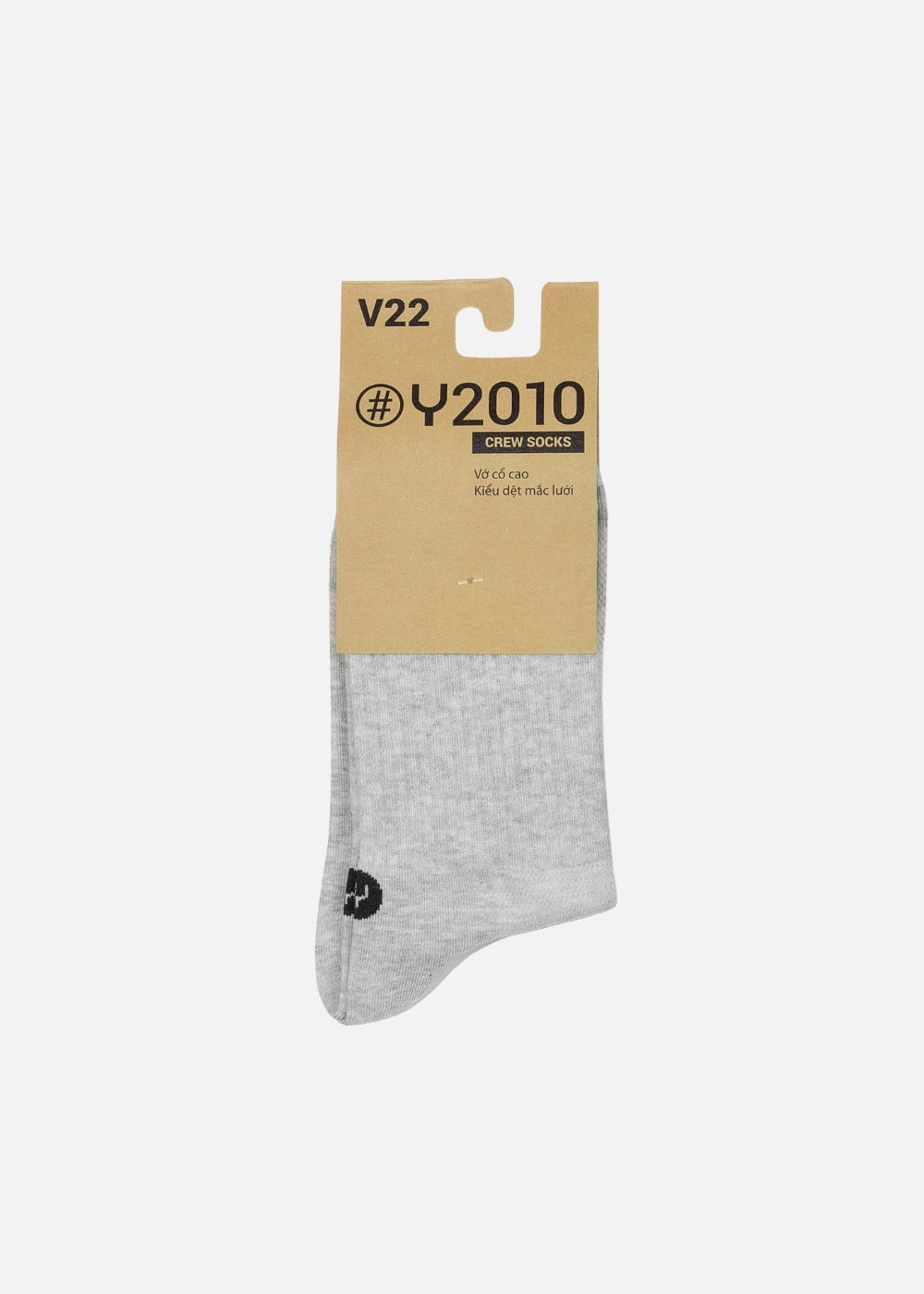 Vớ Basic Cổ Cao Thoáng Khí Khử Mùi #Y2010 V22 Xám