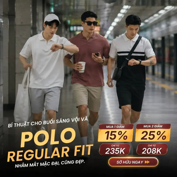 ÁO POLO CỔ KHÓA KÉO